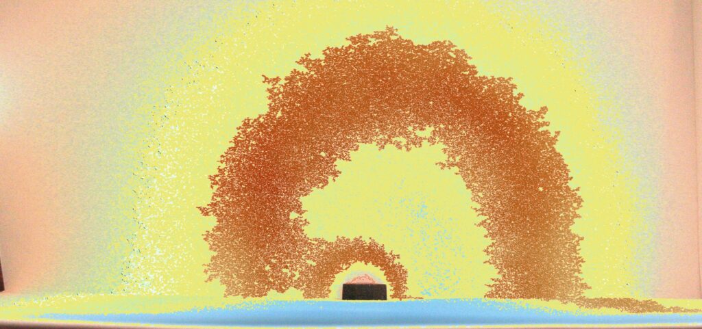 Фото Микролептонное поле Оргонного гармонизатора , фото по методу Охатрина, выполнено Савельевым